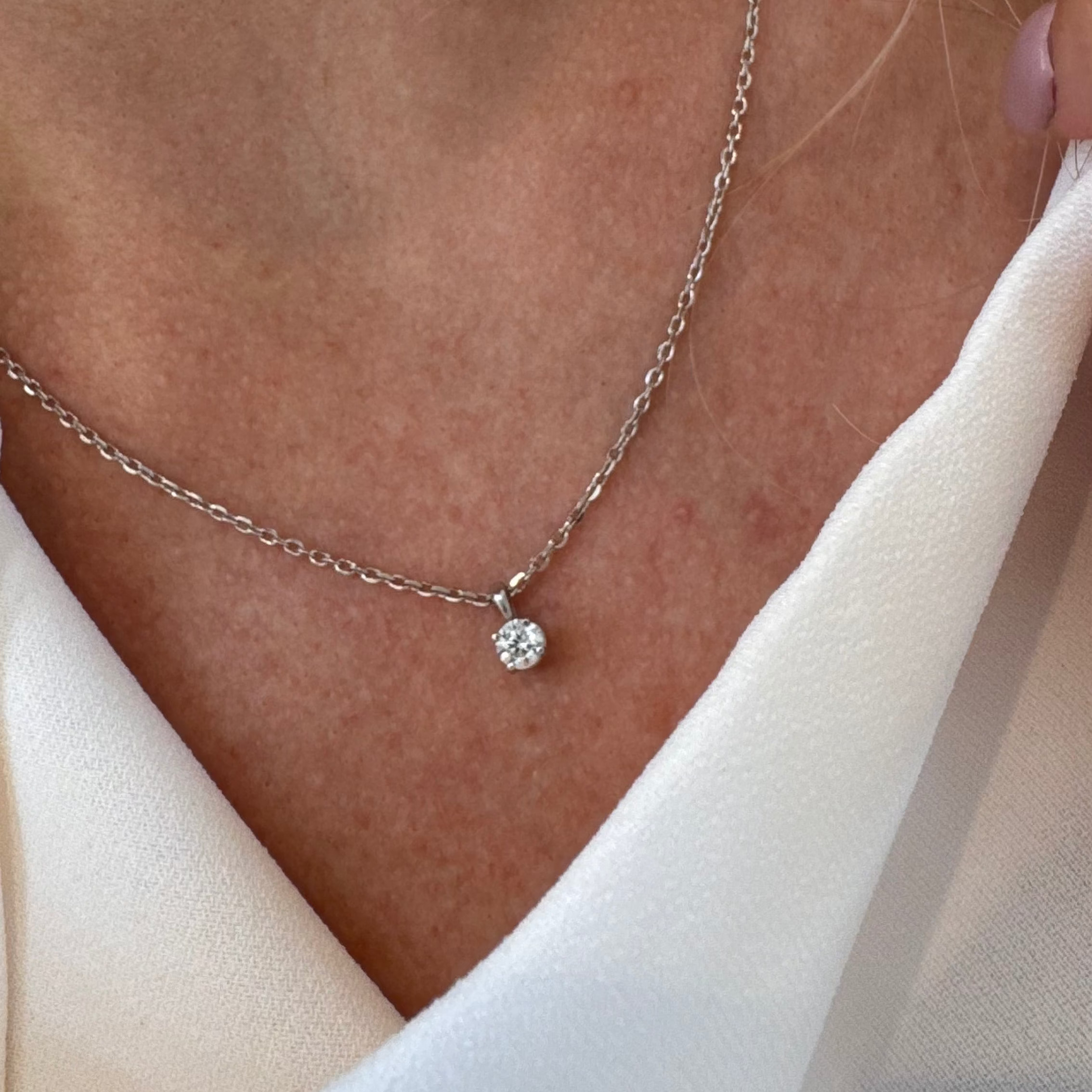 14k 0.25ct Diamond Pendant