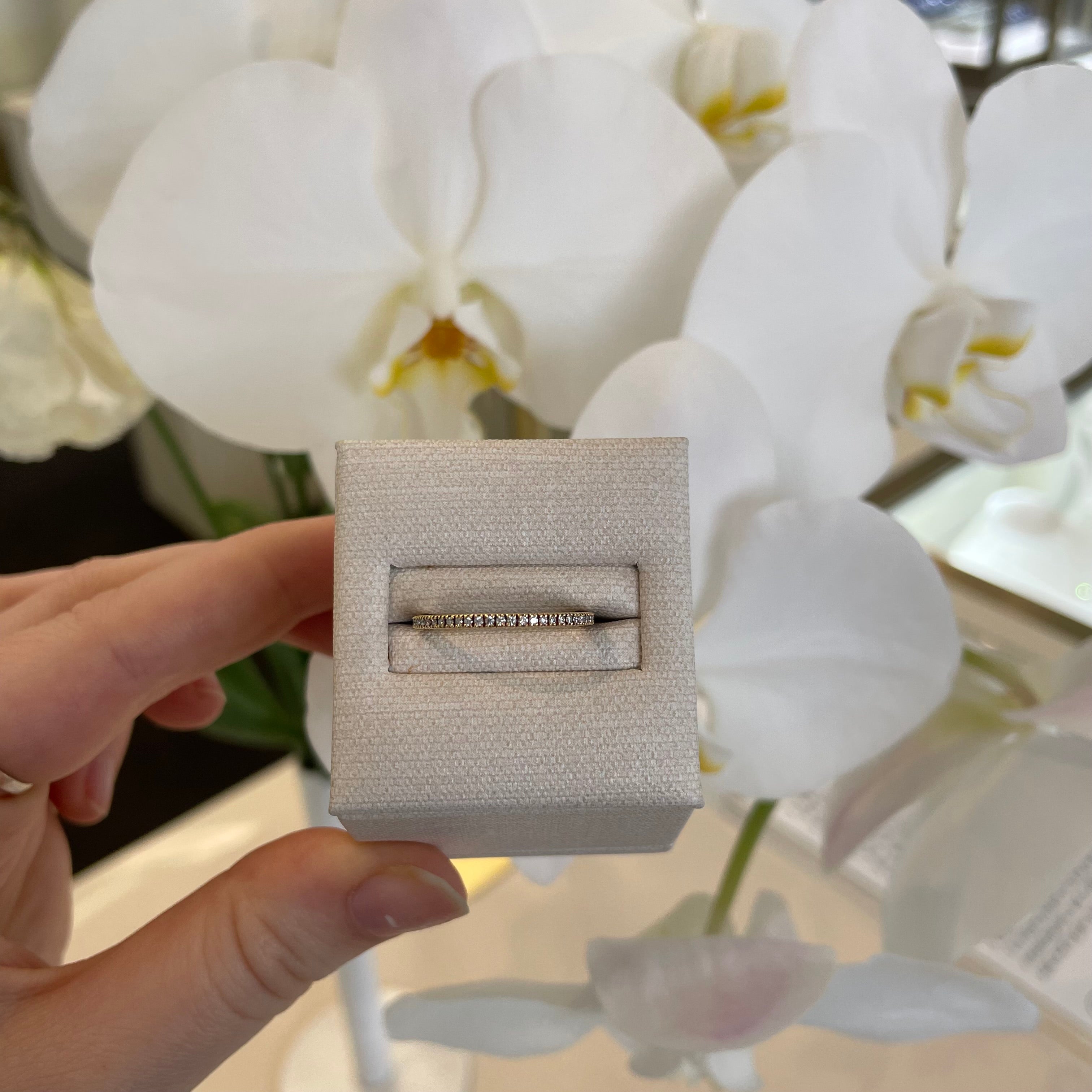 Hearts on Fire Eternity Band Yellow Gold