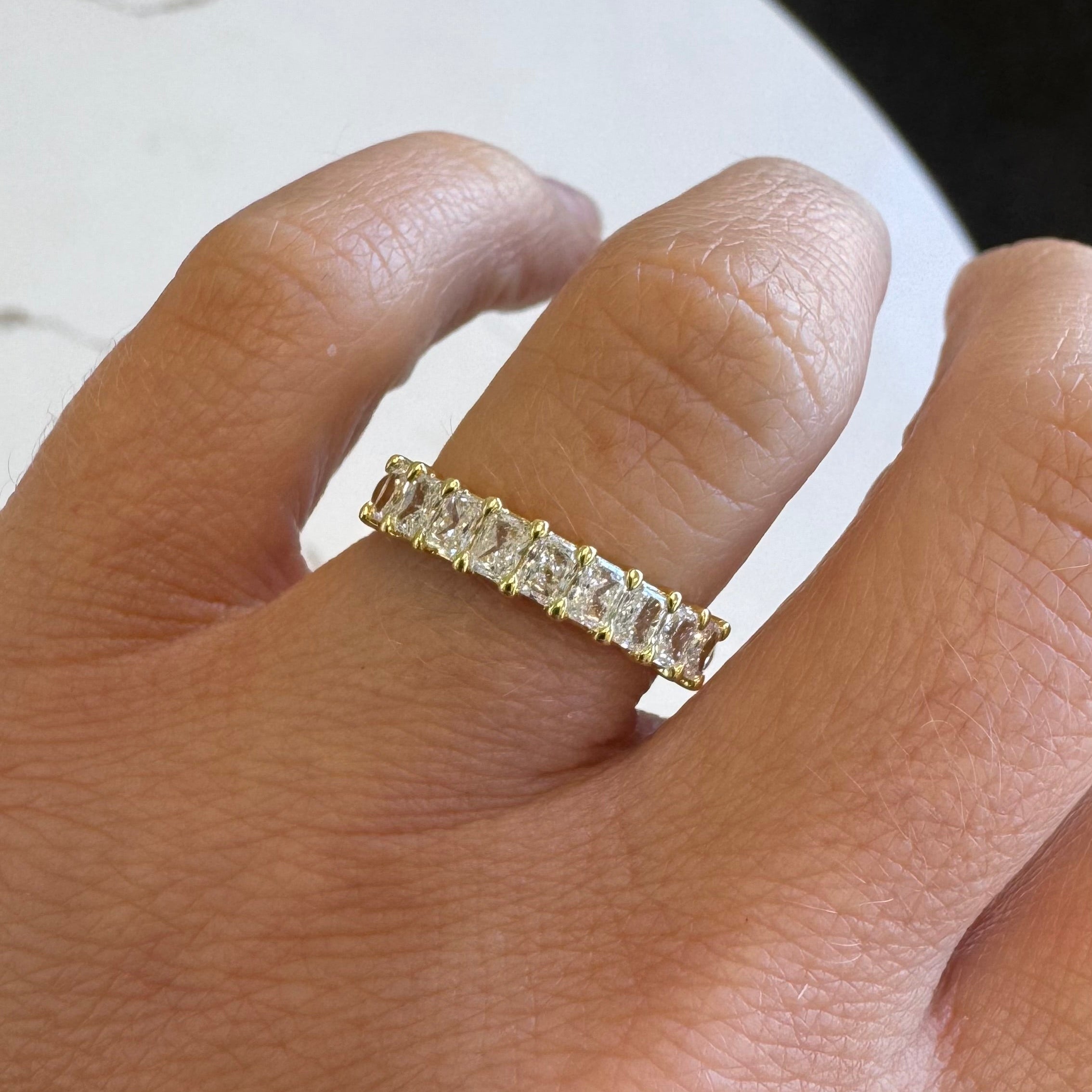 Small Roma | Elongated Radiant Cut Wedding Ring