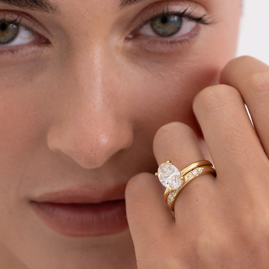 Jasmine diamond lab grown diamond wedding band, same day resizing, Matthews Jewellers