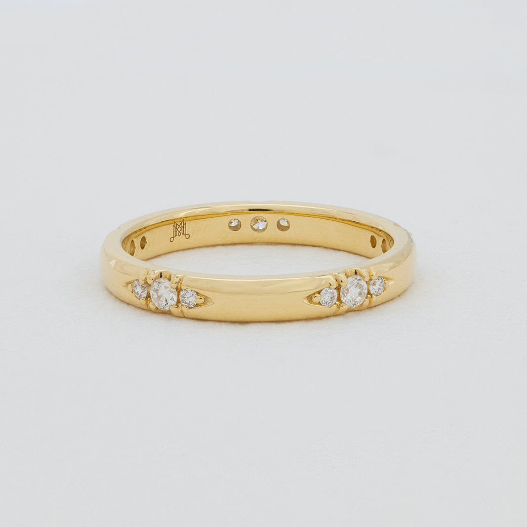 Jasmine lab grown diamond diamond wedding ring in 18k gold, Matthews Jewellers Newcastle