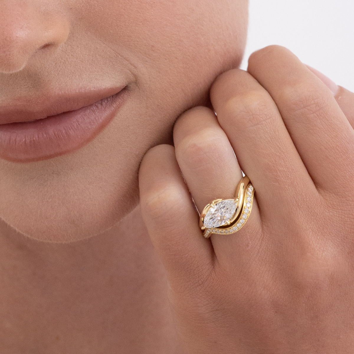 Kaia | Marquise Diamond Wrap Engagement Ring