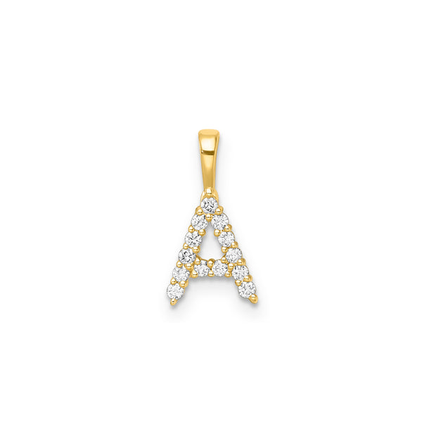 Diamond Initial Pendant