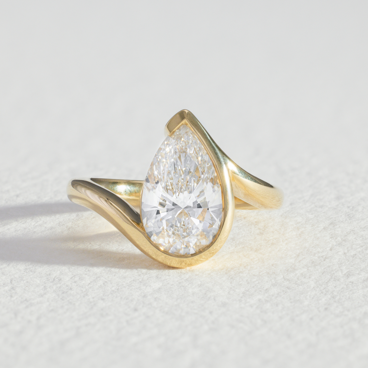 Lola | Pear Diamond Wrap Engagement Ring