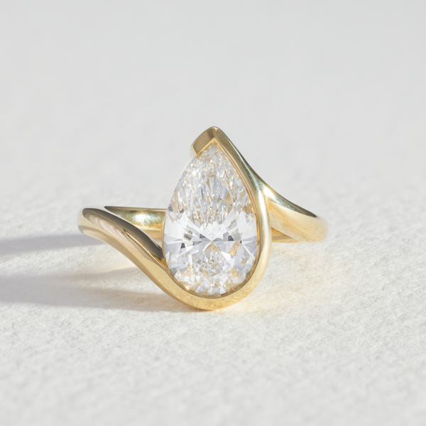 Lola | Pear Diamond Wrap Engagement Ring