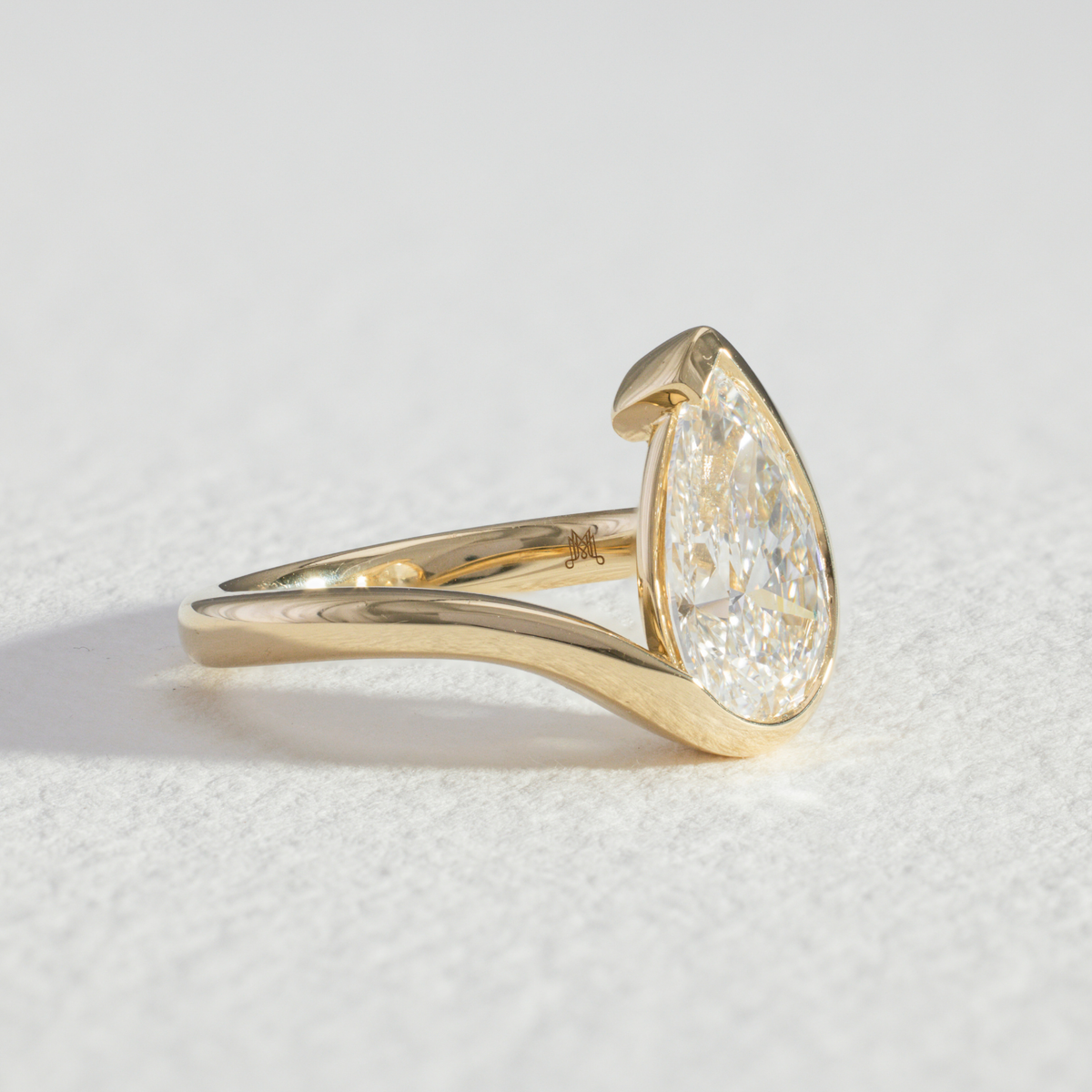 Lola | Pear Diamond Wrap Engagement Ring