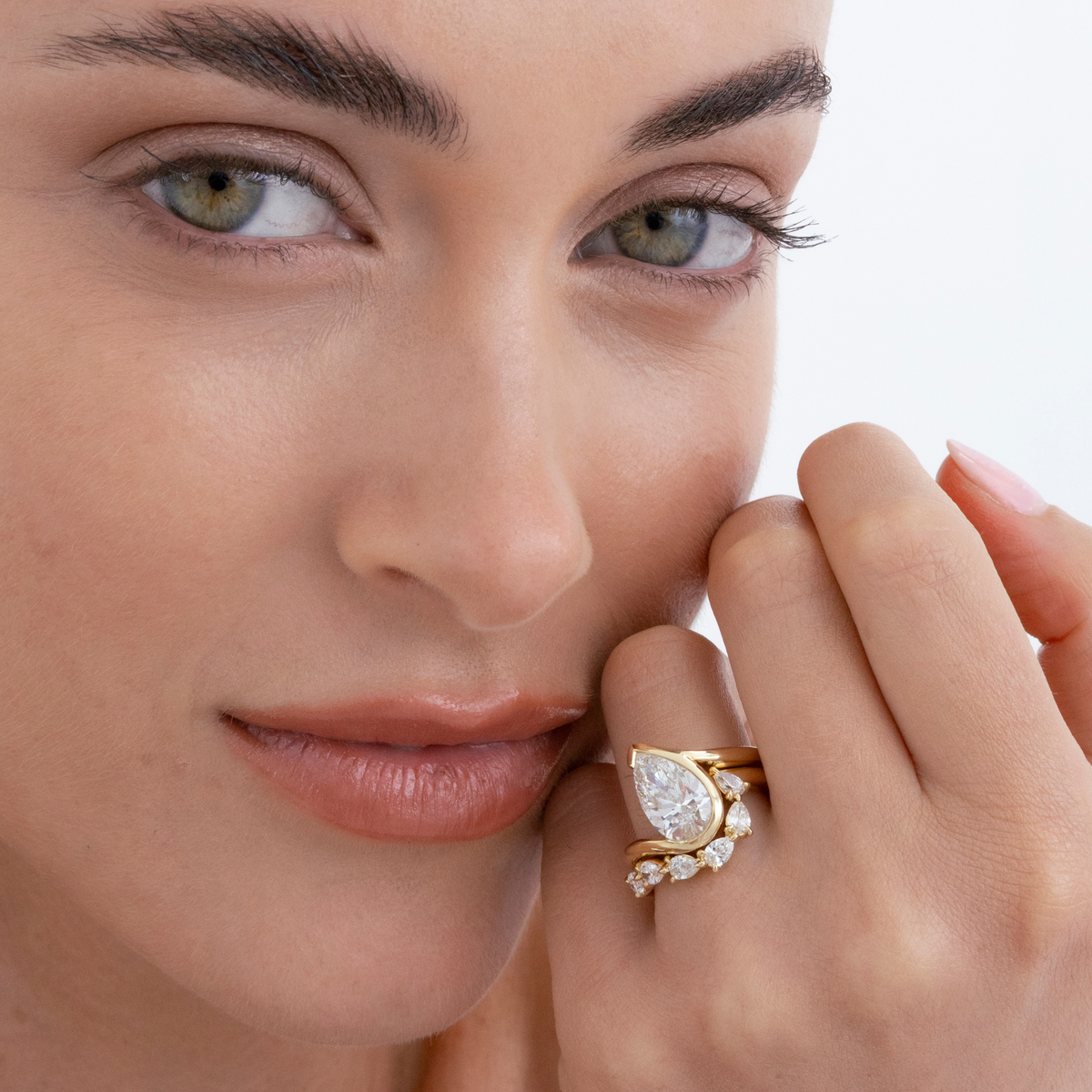 Lola | Pear Diamond Wrap Engagement Ring