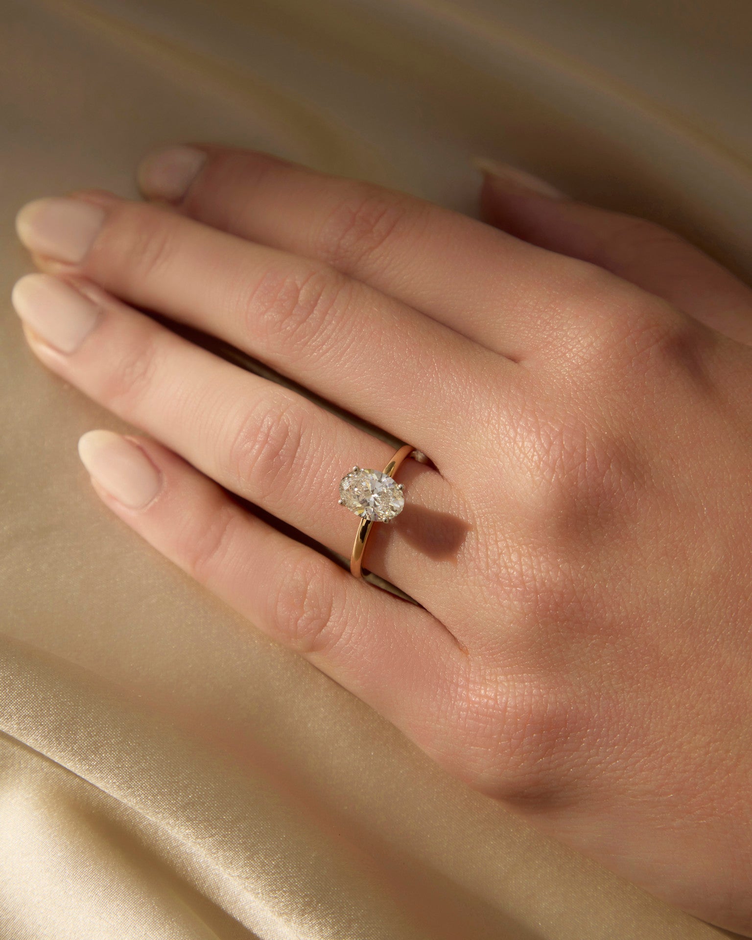 Helena | Oval Solitaire Diamond Engagement Ring