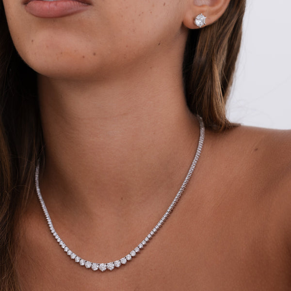 Graduated Tennis Necklace