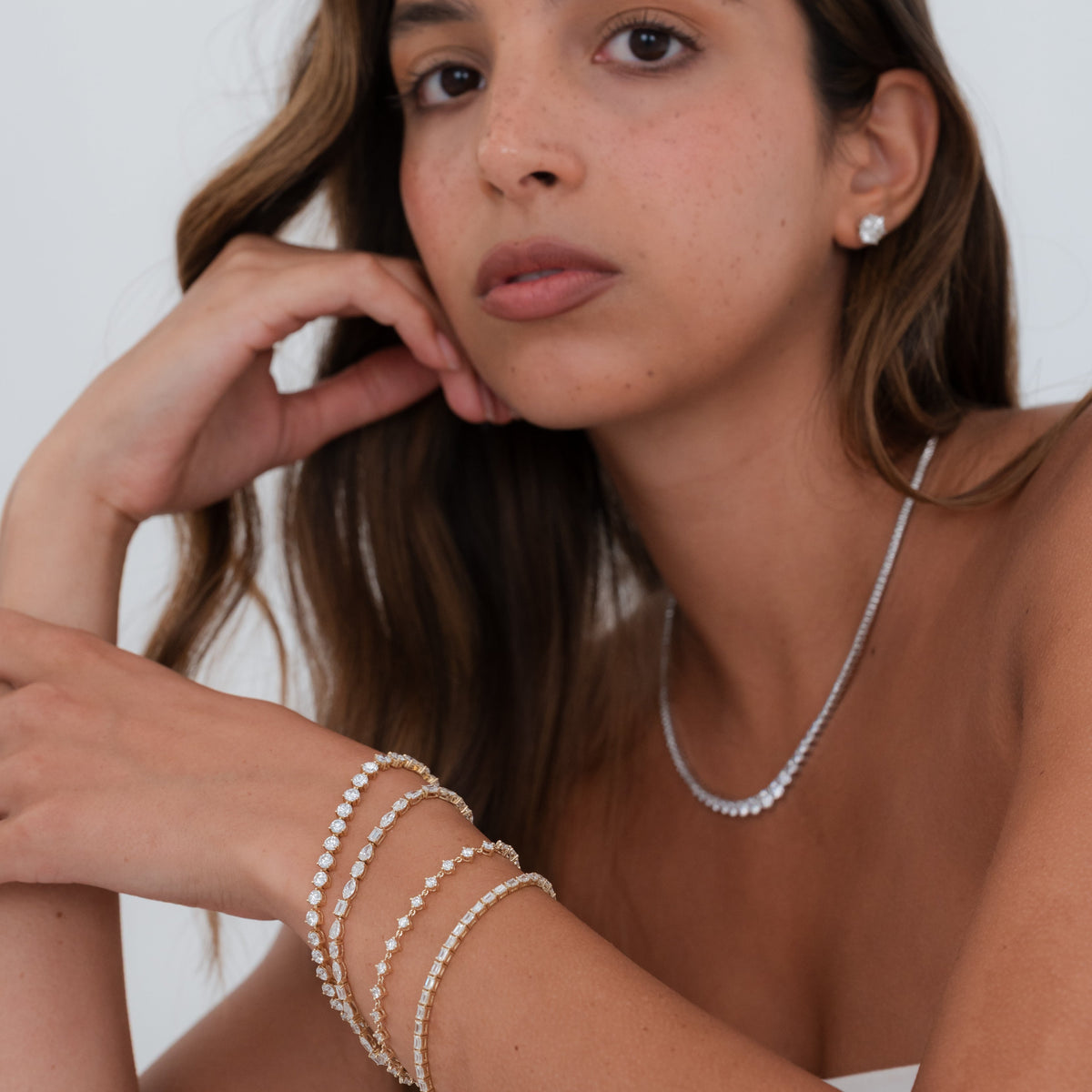 Graduated Tennis Necklace