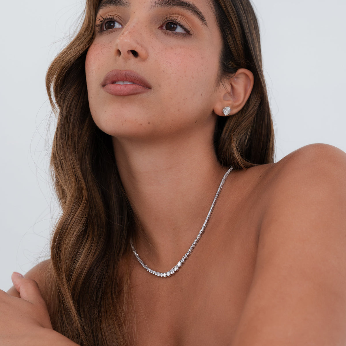 Graduated Tennis Necklace