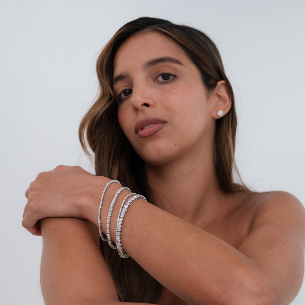 Oval Diamond Tennis Bracelet