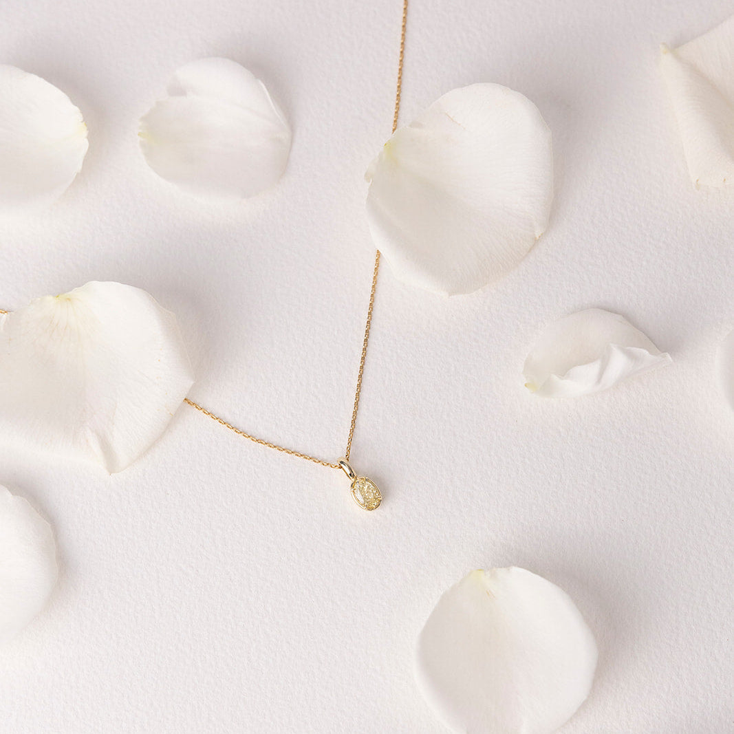 Allure Yellow Diamond Oval Enhancer | One of a Kind