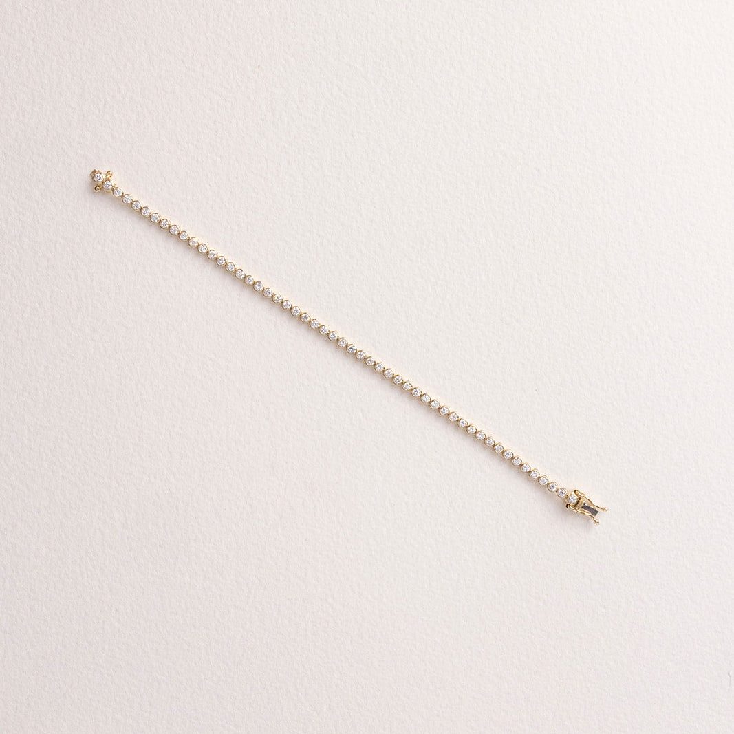 Bezel Round Tennis Bracelet