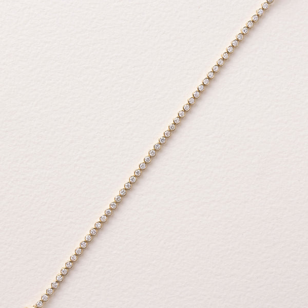 Bezel Round Tennis Bracelet