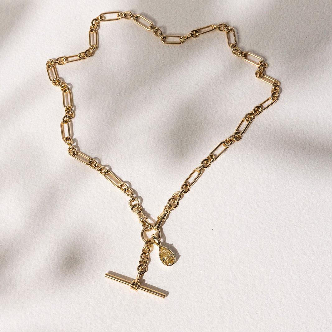 Allure Pear Yellow Diamond Enhancer | One of a Kind