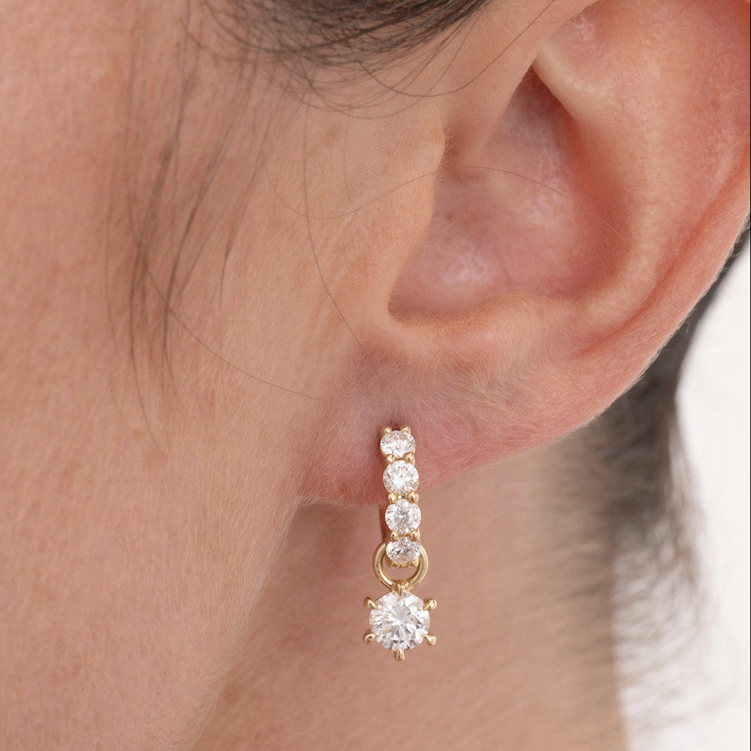 Diamond Huggie Hoops | Available Now