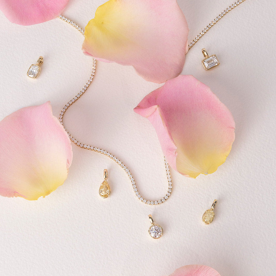 Allure Yellow Diamond Oval Enhancer | One of a Kind