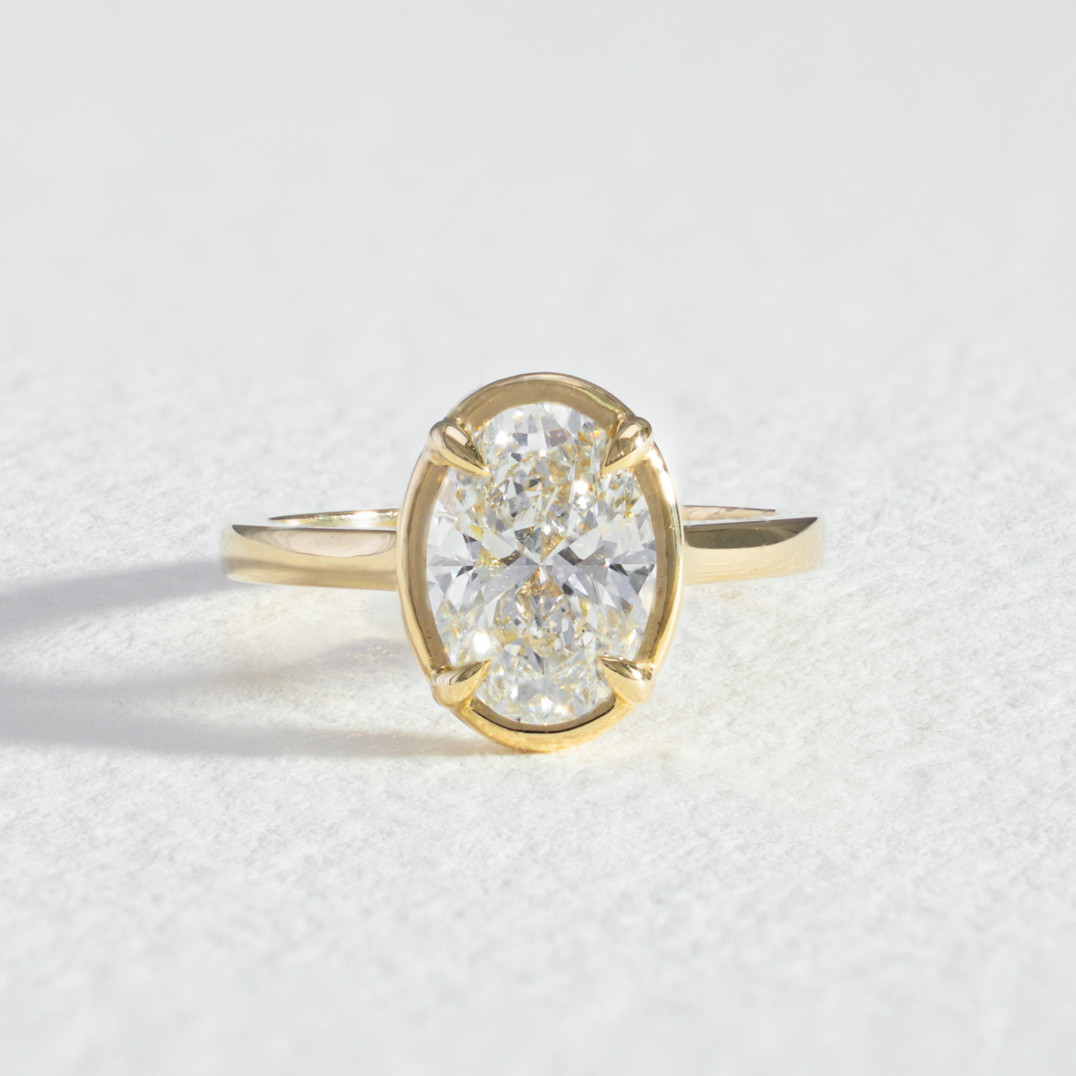 Milan | Oval Georgian Inspired Diamond Engagement Ring