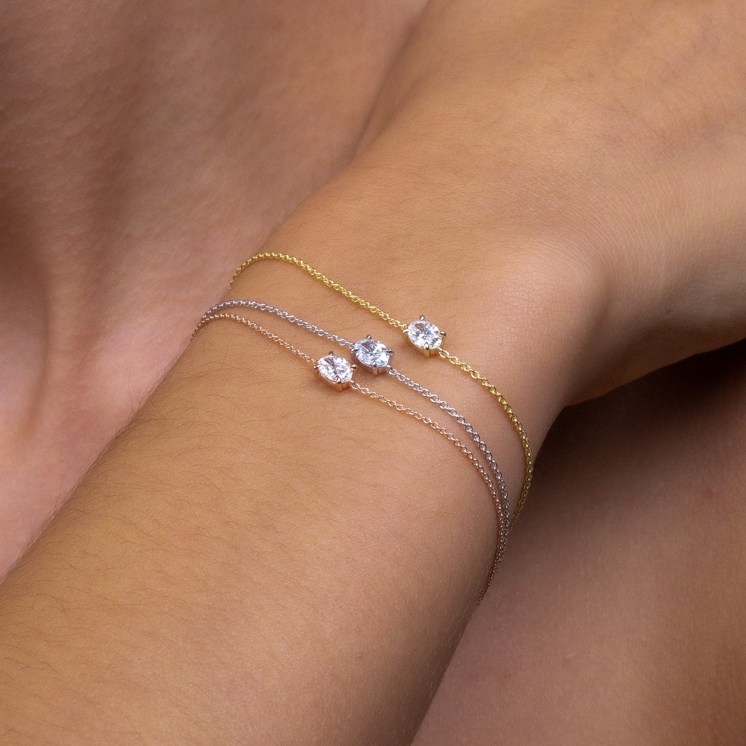 Oval Diamond Bracelet
