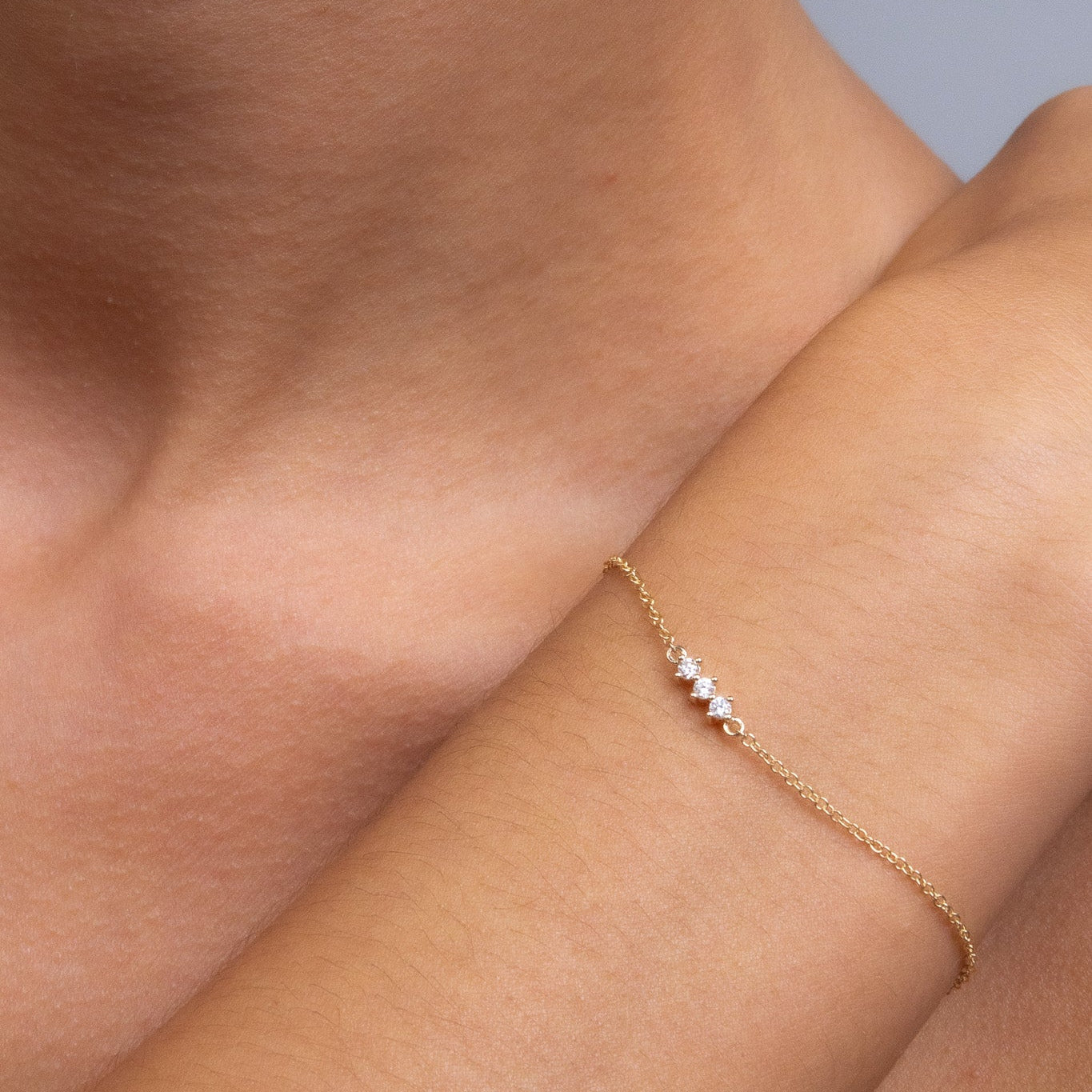 Triple Row Diamond Bracelet