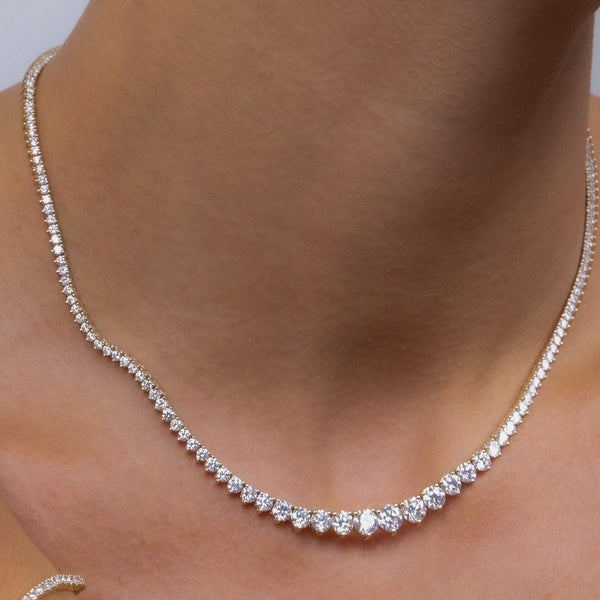 Graduated Tennis Necklace