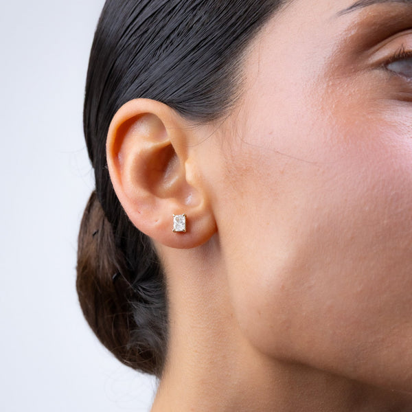 Radiant Diamond Studs