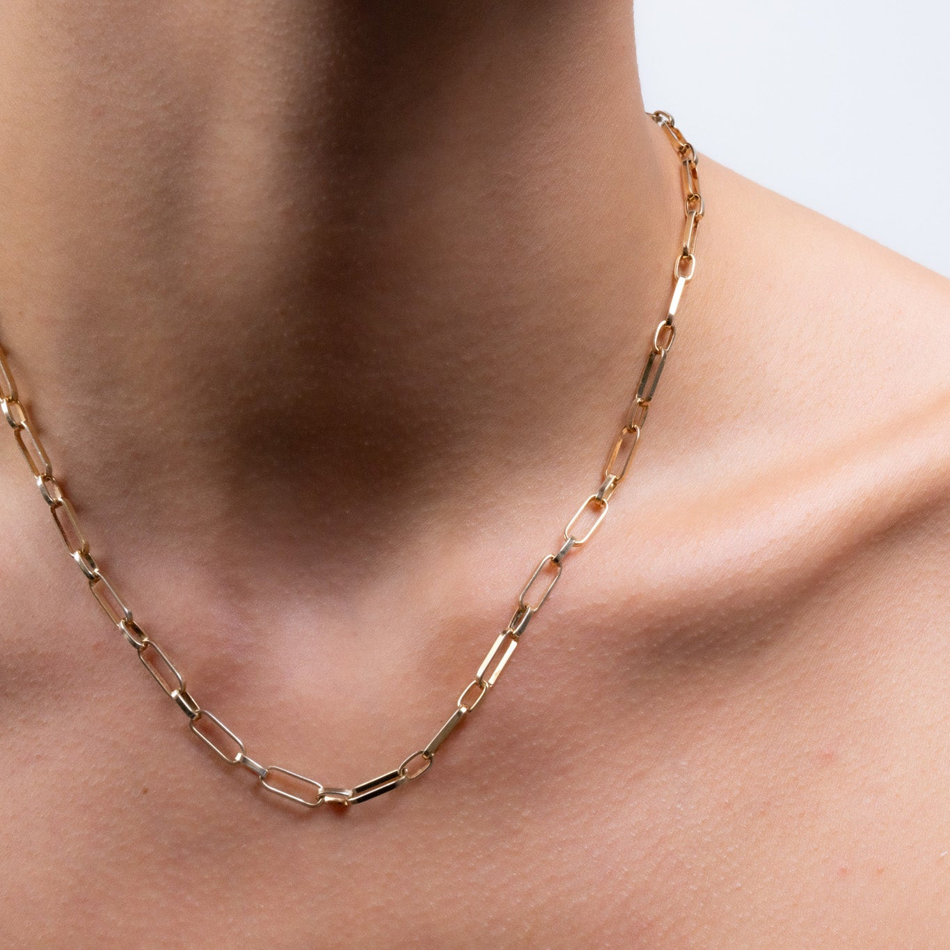 1+1 Gold Paperclip Link Chain | R2W