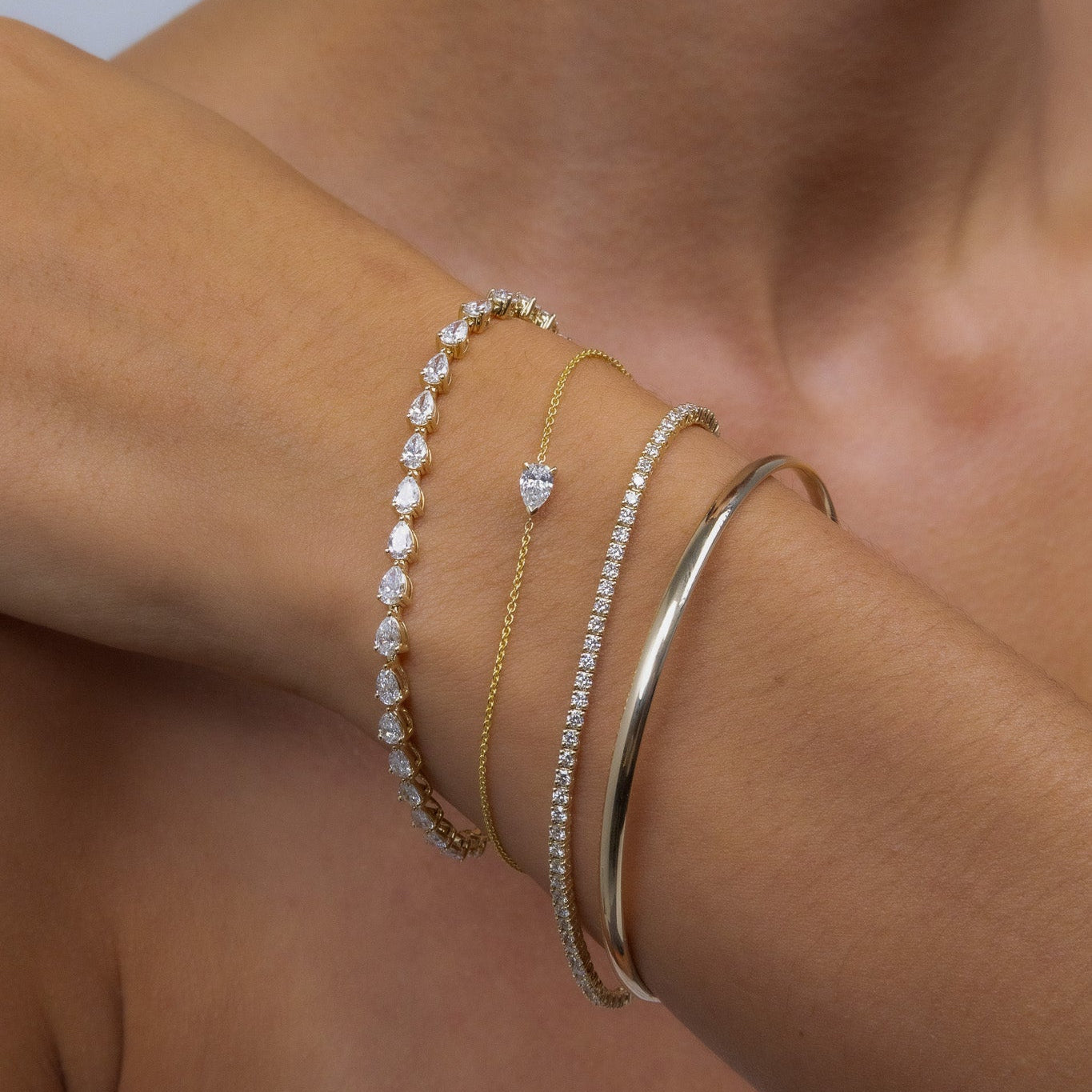 Pear Diamond Bracelet