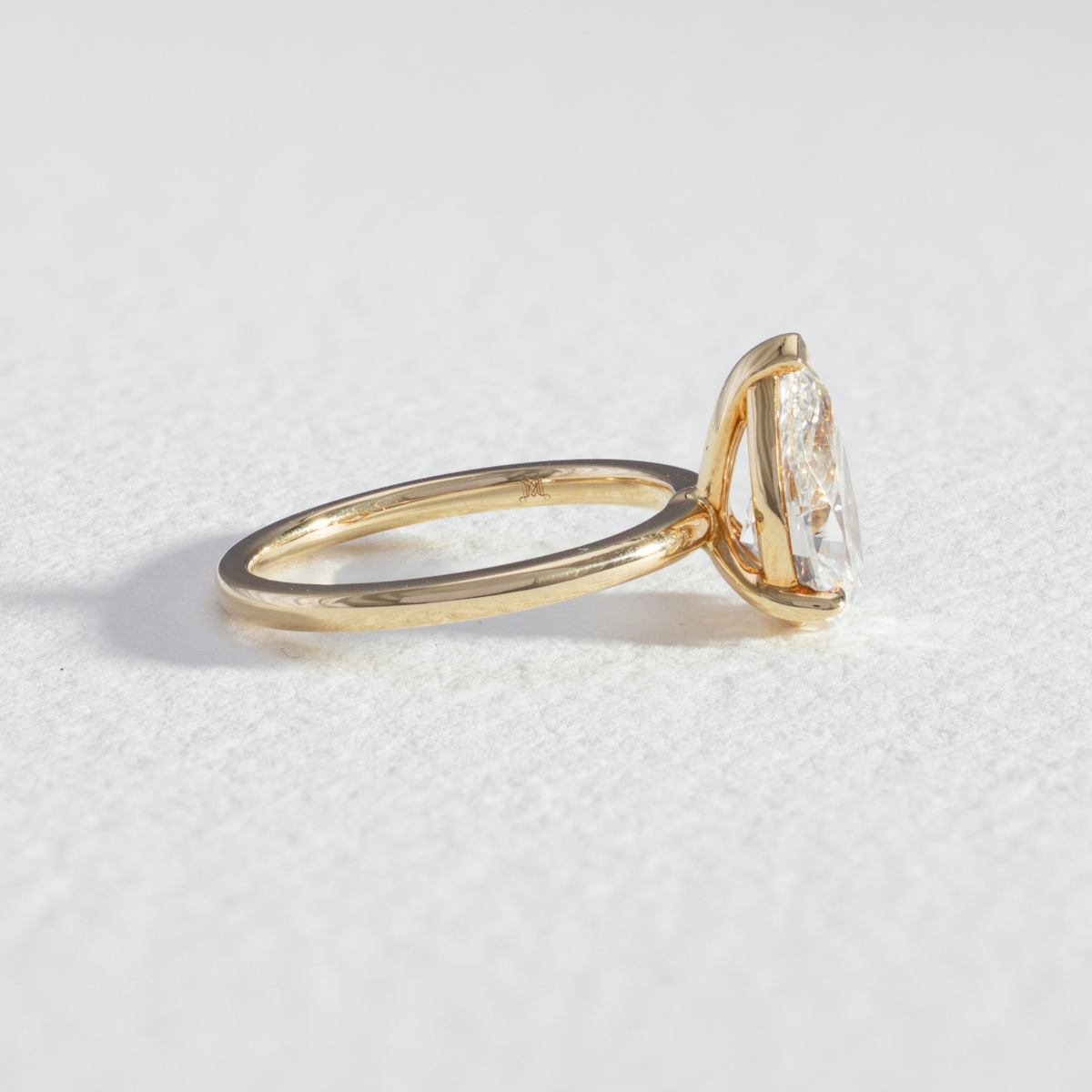 Nora | Pear Solitaire Diamond Engagement Ring