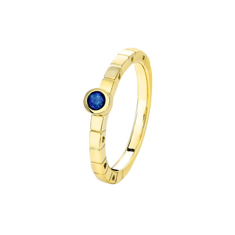 Summer 9ct Yellow Gold Australian Blue Sapphire Ring - Matthews Jewellers