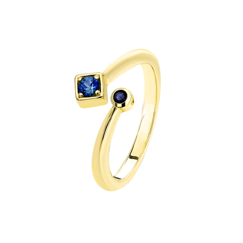 Rey 9ct Yellow Gold Australian Blue Sapphire Ring - Matthews Jewellers