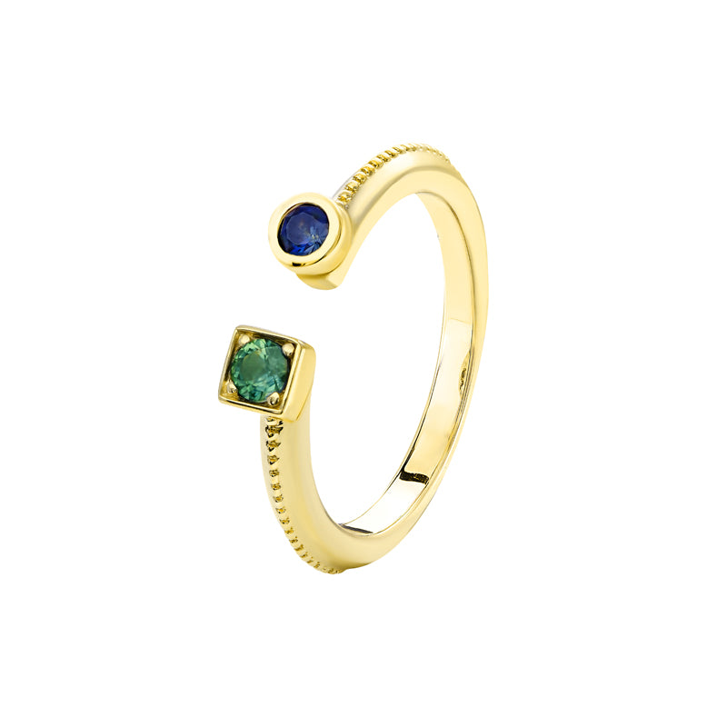 Eden 9ct Yellow Gold Australian Green Sapphire Ring - Matthews Jewellers