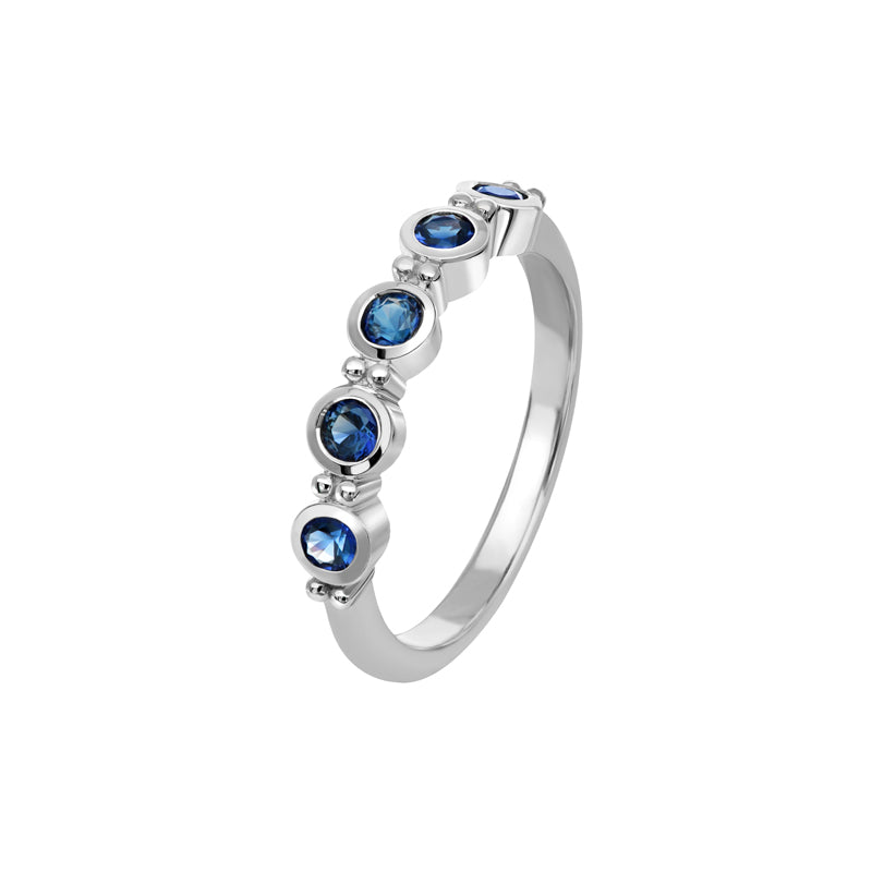 Lowanna 9ct White Gold Australian Blue Sapphire Ring - Matthews Jewellers