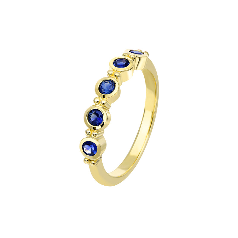 Lowanna 9ct Yellow Gold Australian Blue Sapphire Ring - Matthews Jewellers