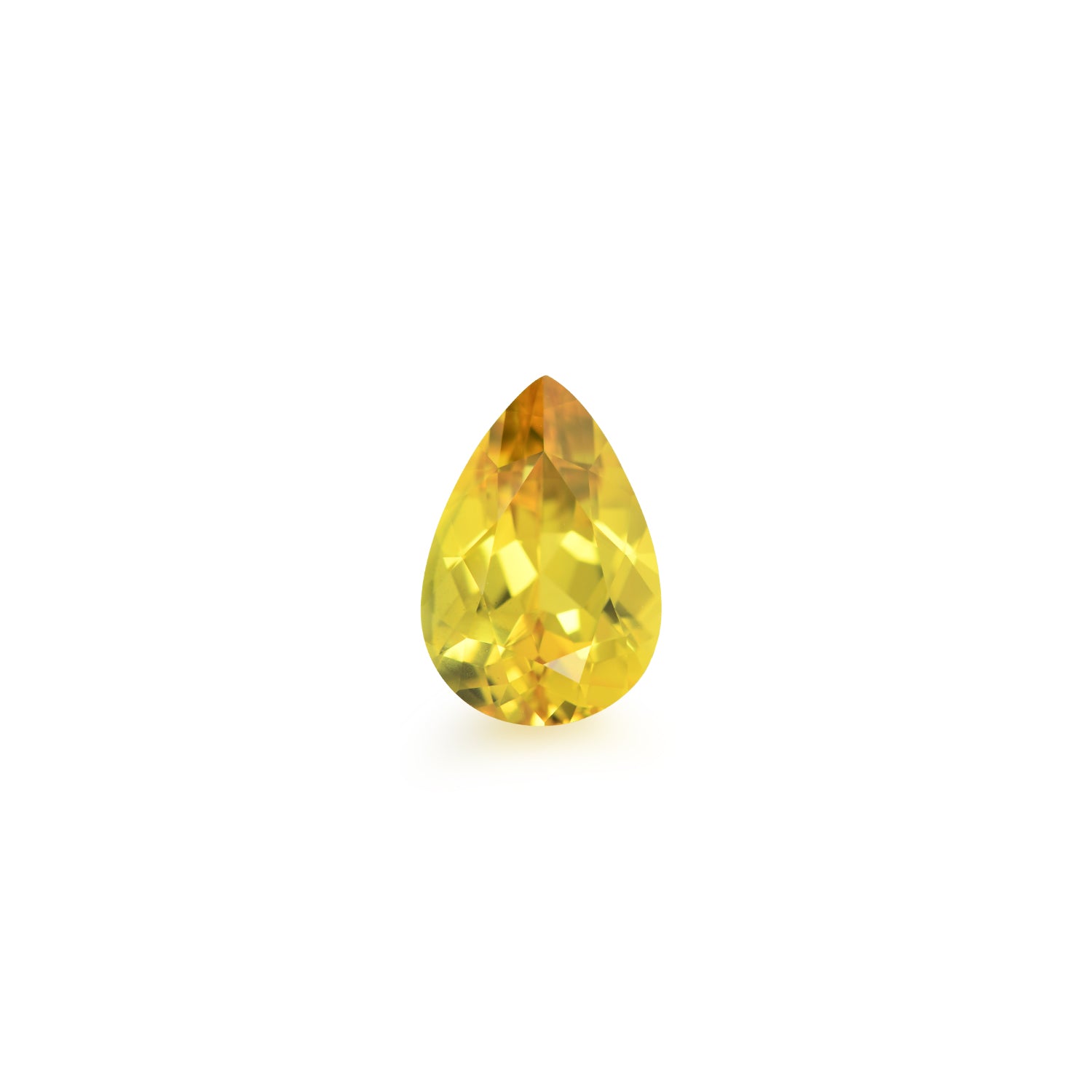 Australian Sapphire Pear 1=2.54ct Yellow