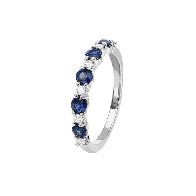 Octavia 18ct White Gold Australian Blue Sapphire Ring - Matthews Jewellers