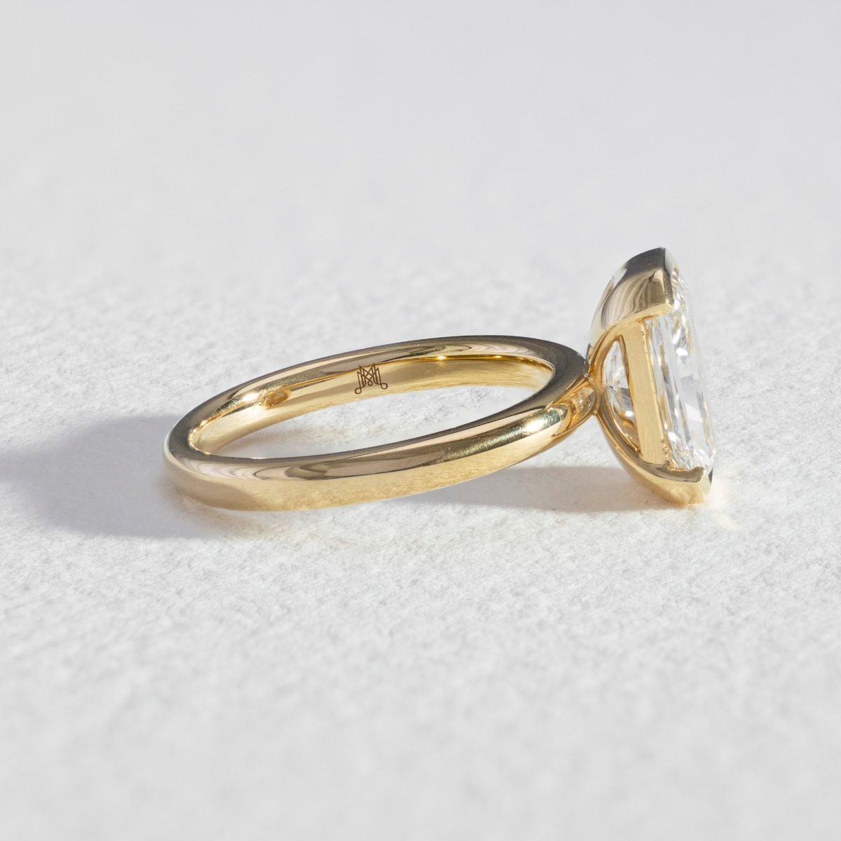 Half Bezel Sofia | Radiant Diamond Engagement Ring