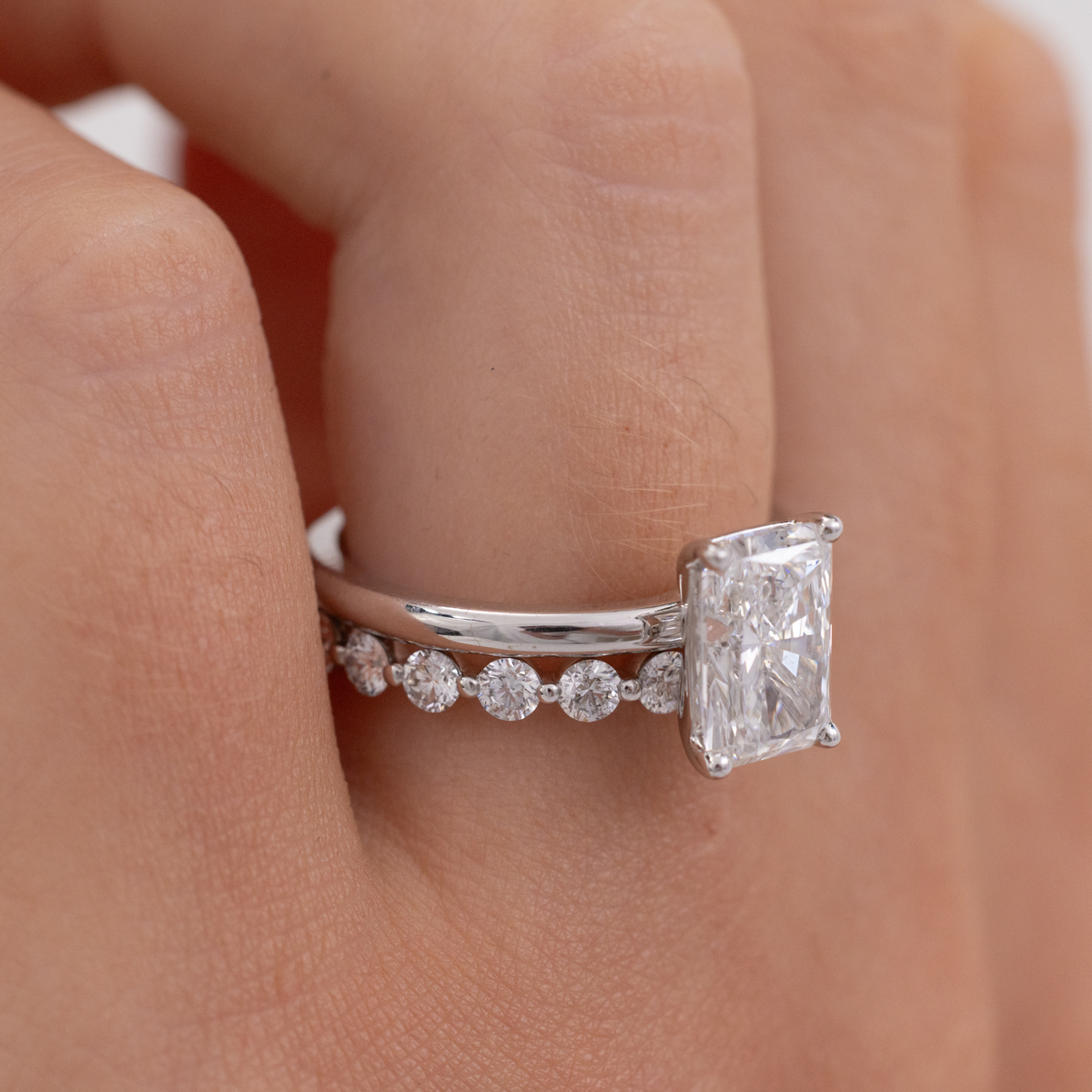 Sofia | Radiant Cut Diamond Solitaire Engagement Ring