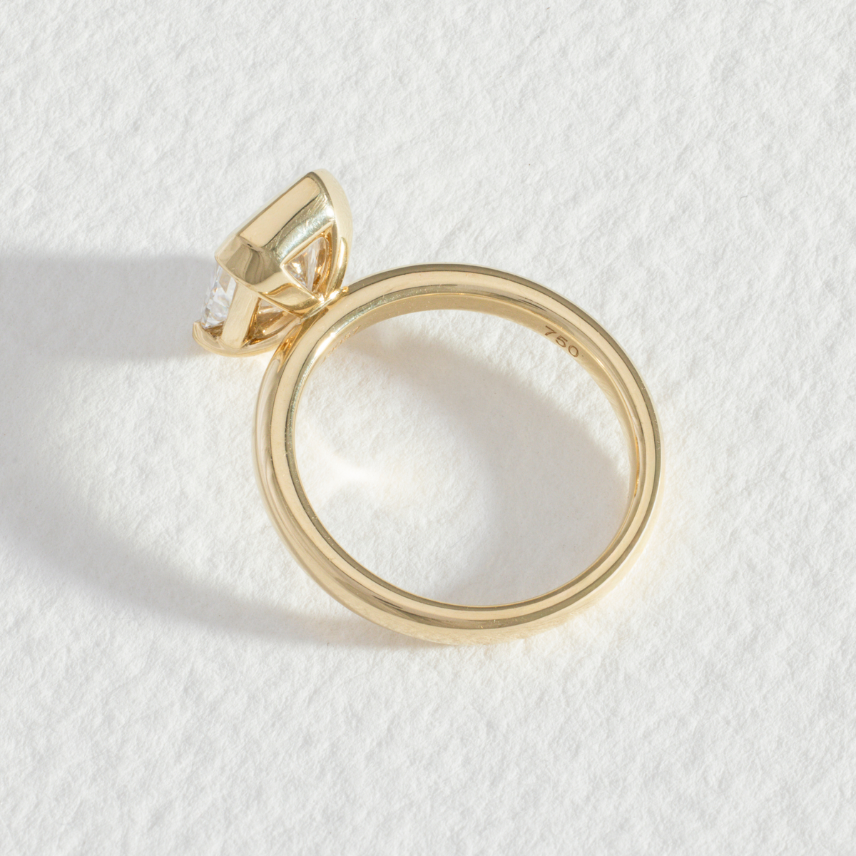 Half Bezel Sofia | Radiant Diamond Engagement Ring