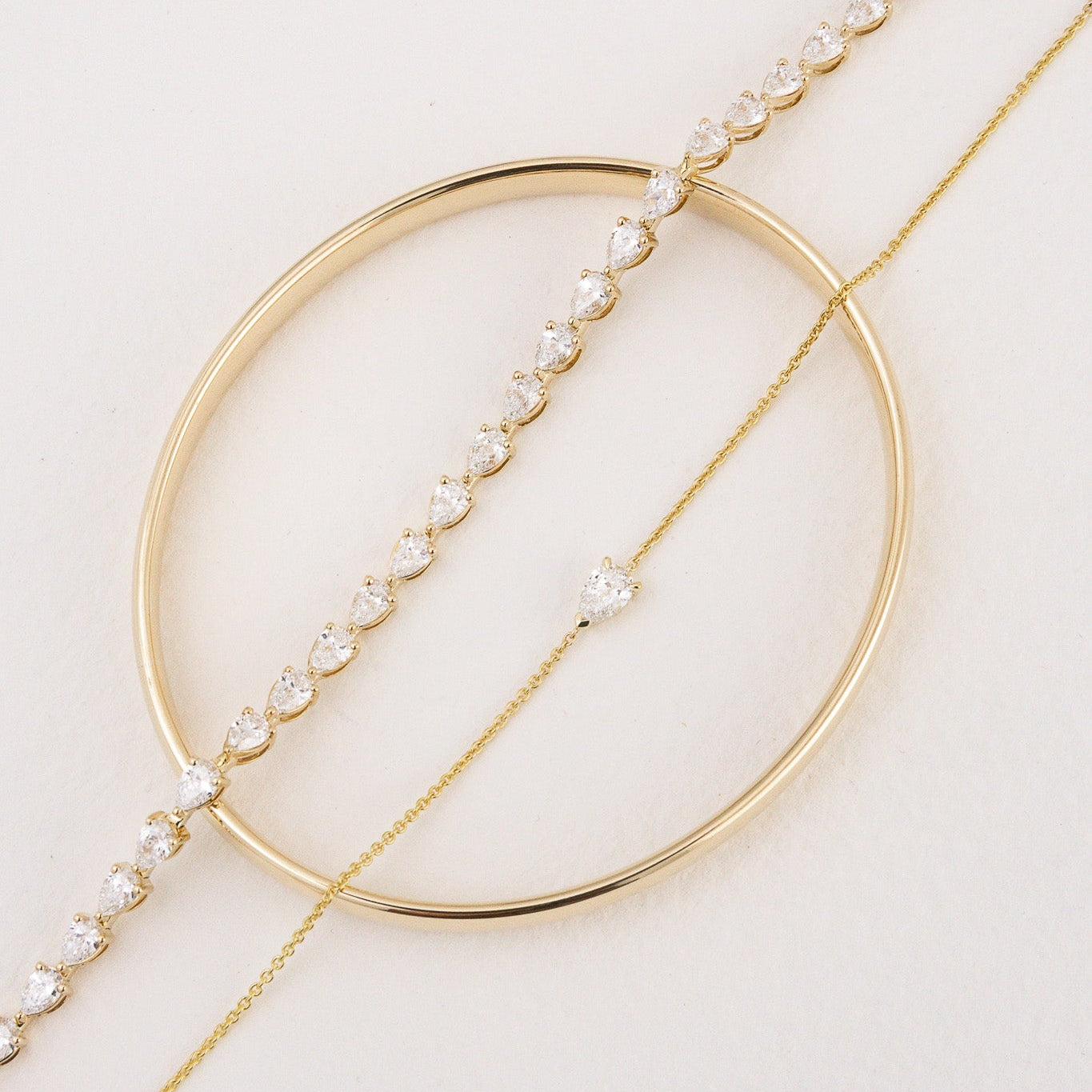 Pear Diamond Bracelet