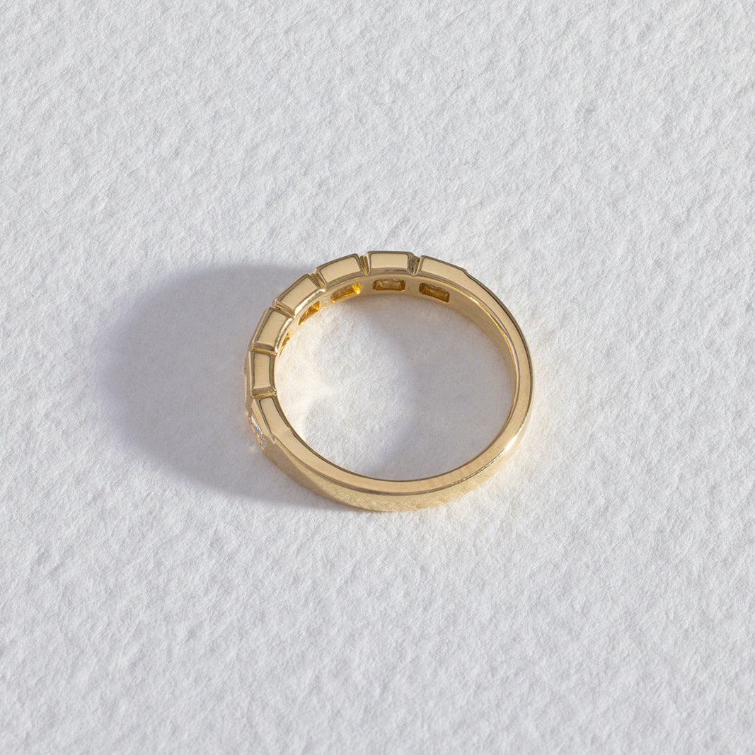 Radiant lab grown diamond wedding ring, Willa, IGI certified, Matthews Jewellers Newcastle