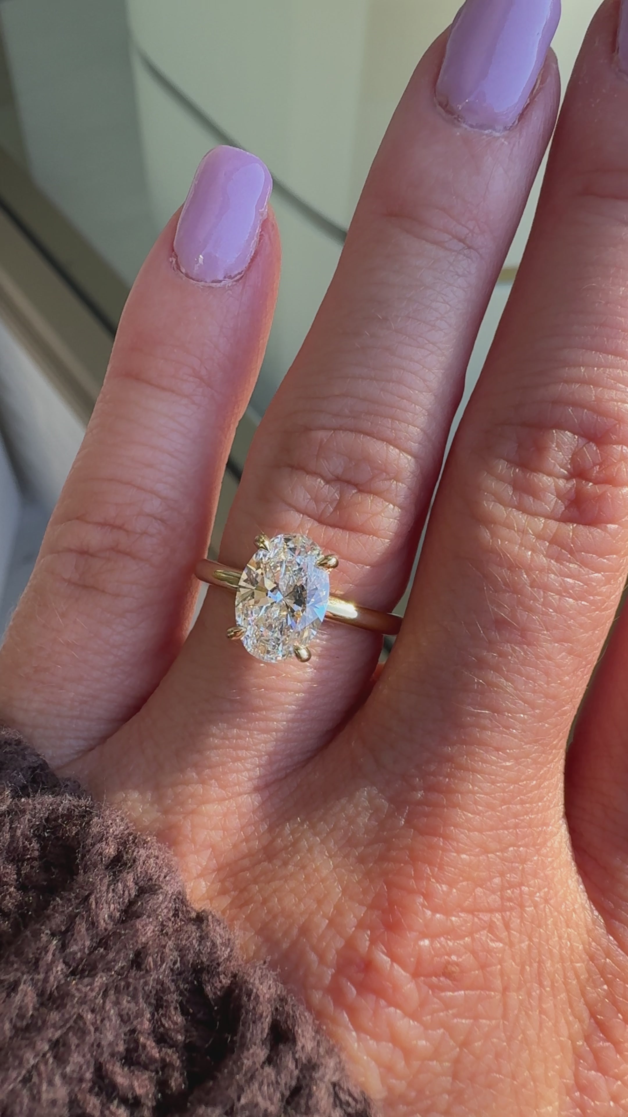 18k gold Helena 2ct lab-grown diamond oval engagement ring, Matthews Jewellers Newcastle