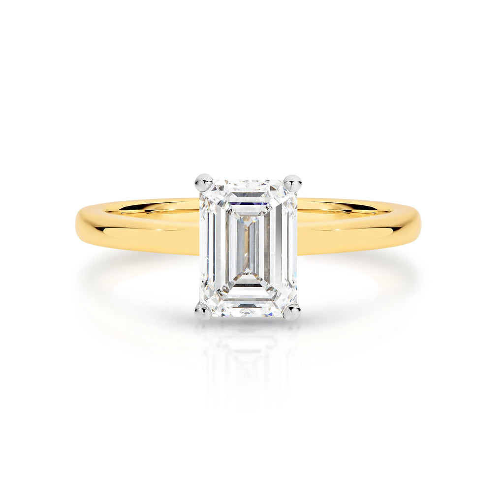 The Solitaire Emerald Cut Diamond Engagement Ring - Matthews Jewellers