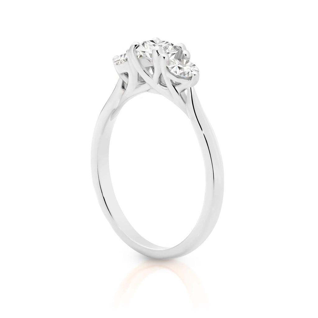 The Trilogy Round Diamond Engagement Ring - Matthews Jewellers