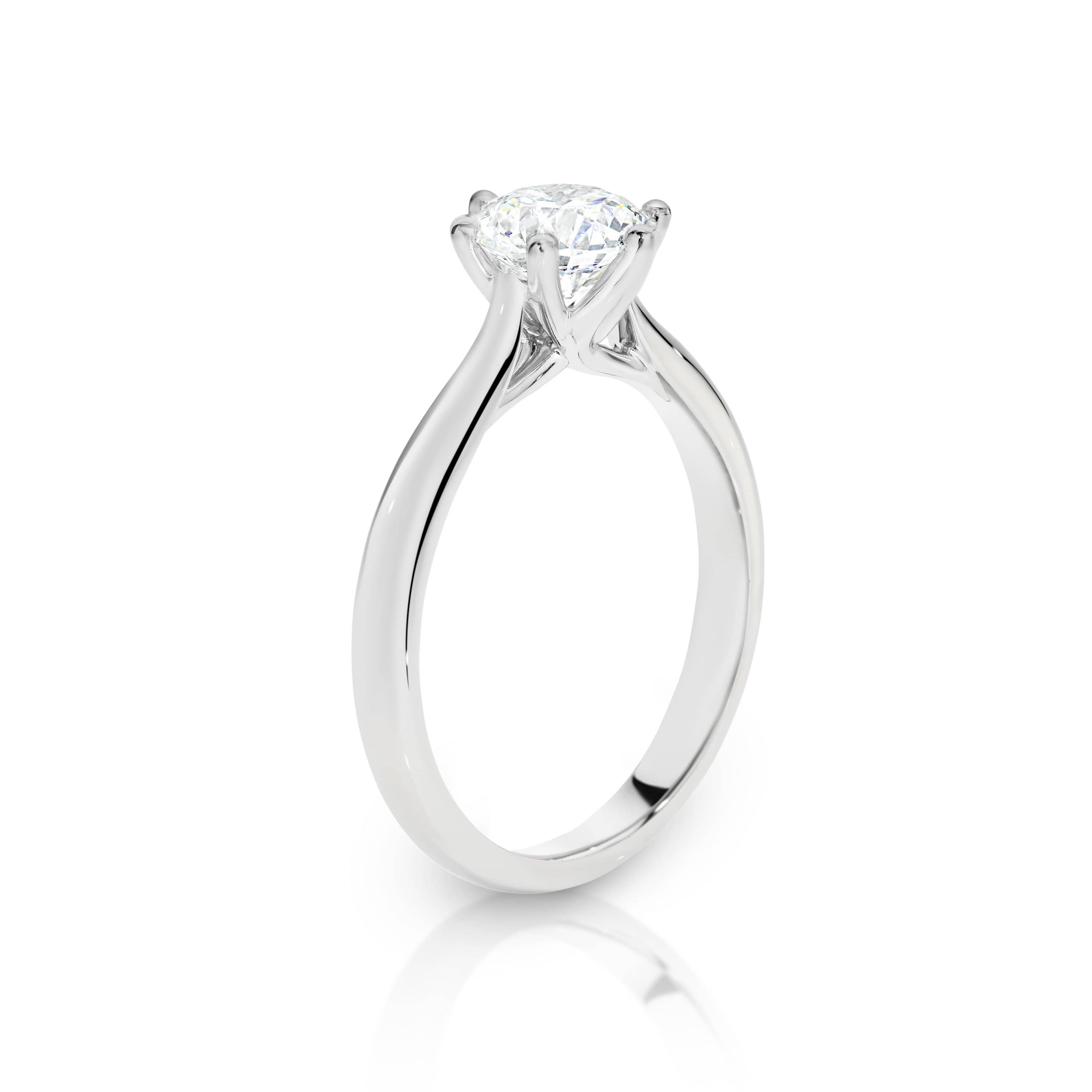 Hearts On Fire 6 Prong Solitaire