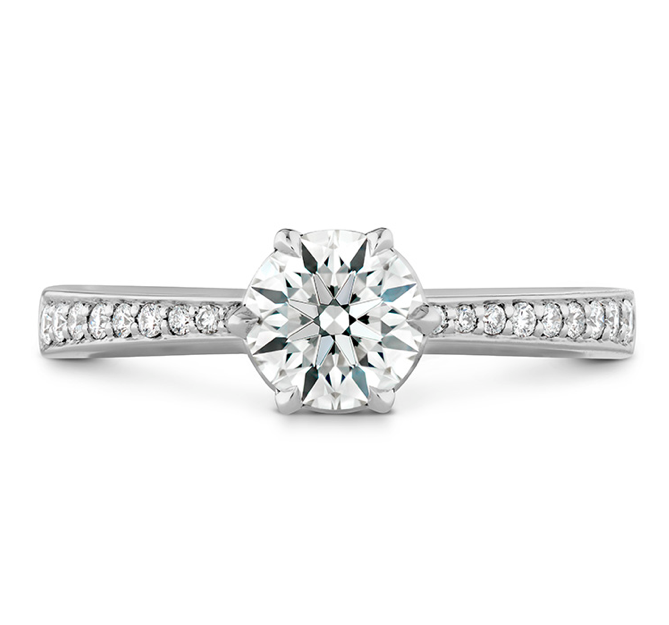 Hearts On Fire Signature 6 Prong Solitaire