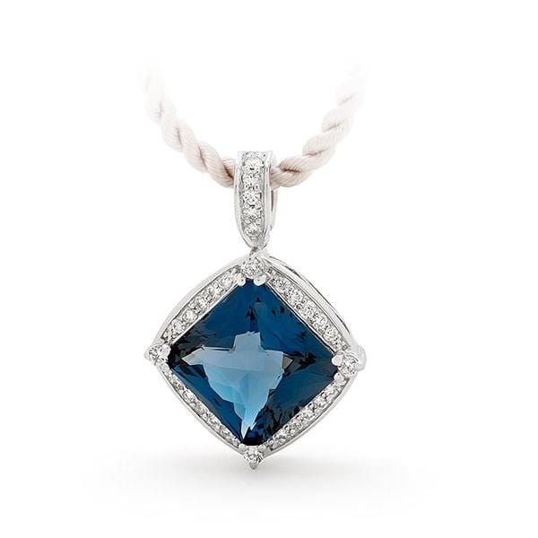 London Blue Topaz and Diamond Set Enhancer - Matthews Jewellers